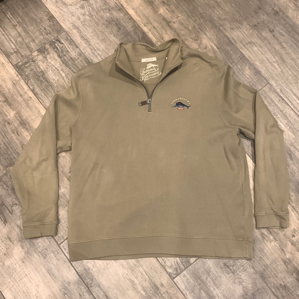 Tommy Bahama 1/4 zip pullover sweatshirt